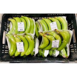 Banana Higienizada en Bandejas